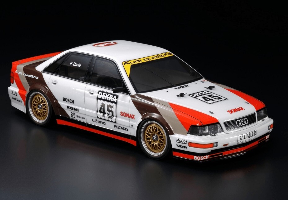 TAMIYA TT-02 Audi V8 Touring 未組立キット 1/10 SCALE R/C 4WD HIGH PERFORMANCE RACING CAR 1991 Audi V8