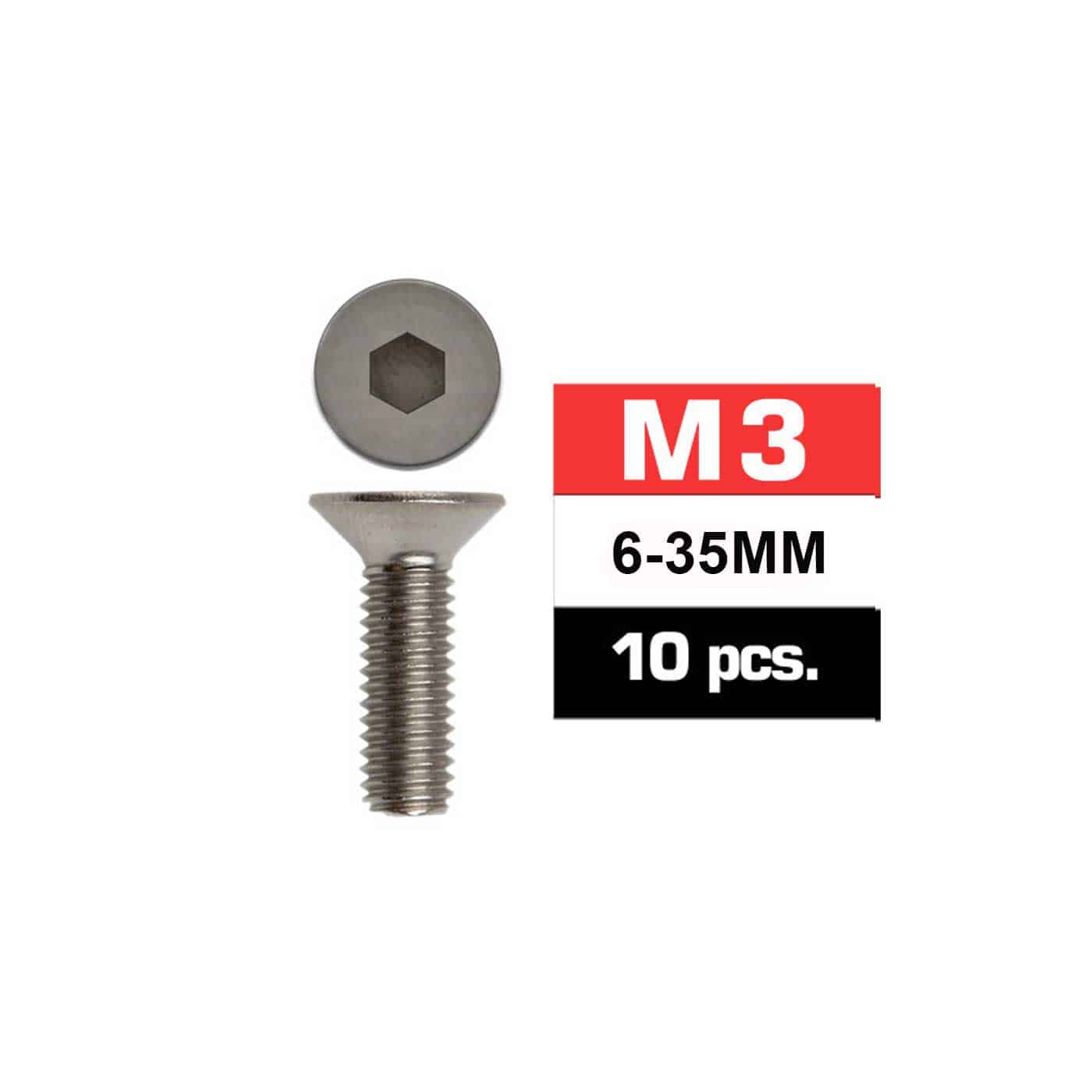 tornillo avellanado M3