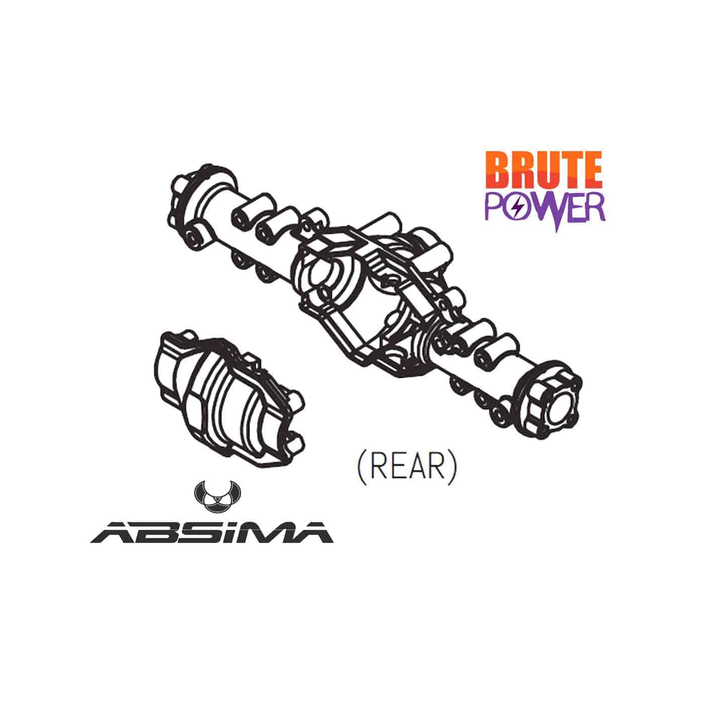 Carcasa Eje portal trasero Absima Sherpa