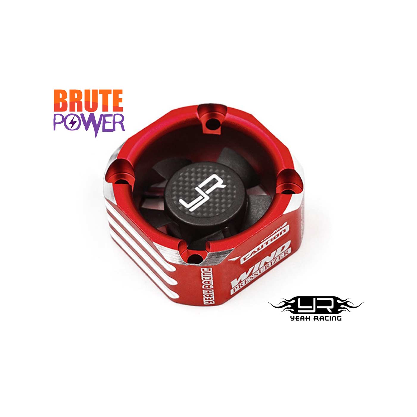 Ventilador 30mm Yeah Racing Tornado rojo