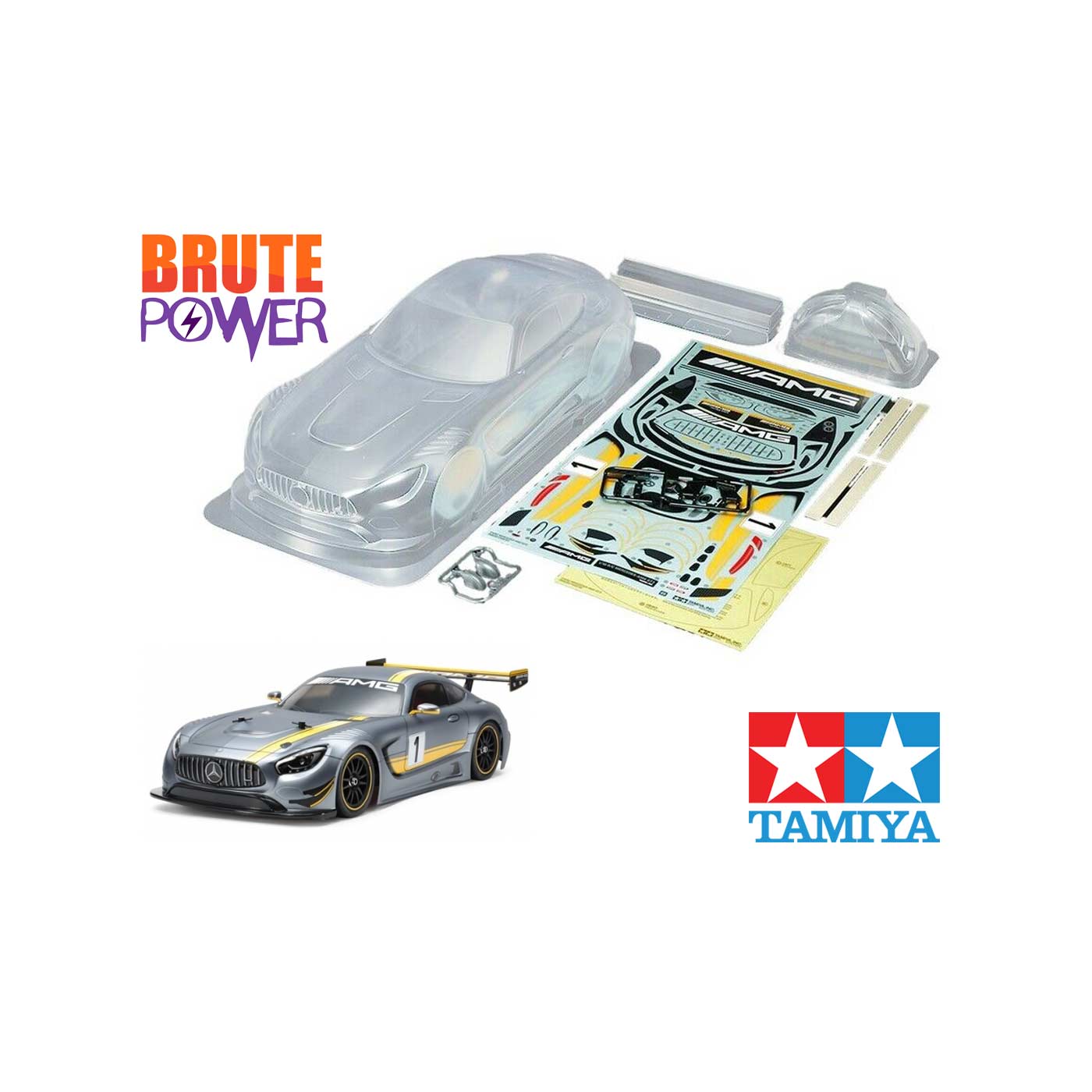 Carrocería Tamiya Mercedes AMG GT3