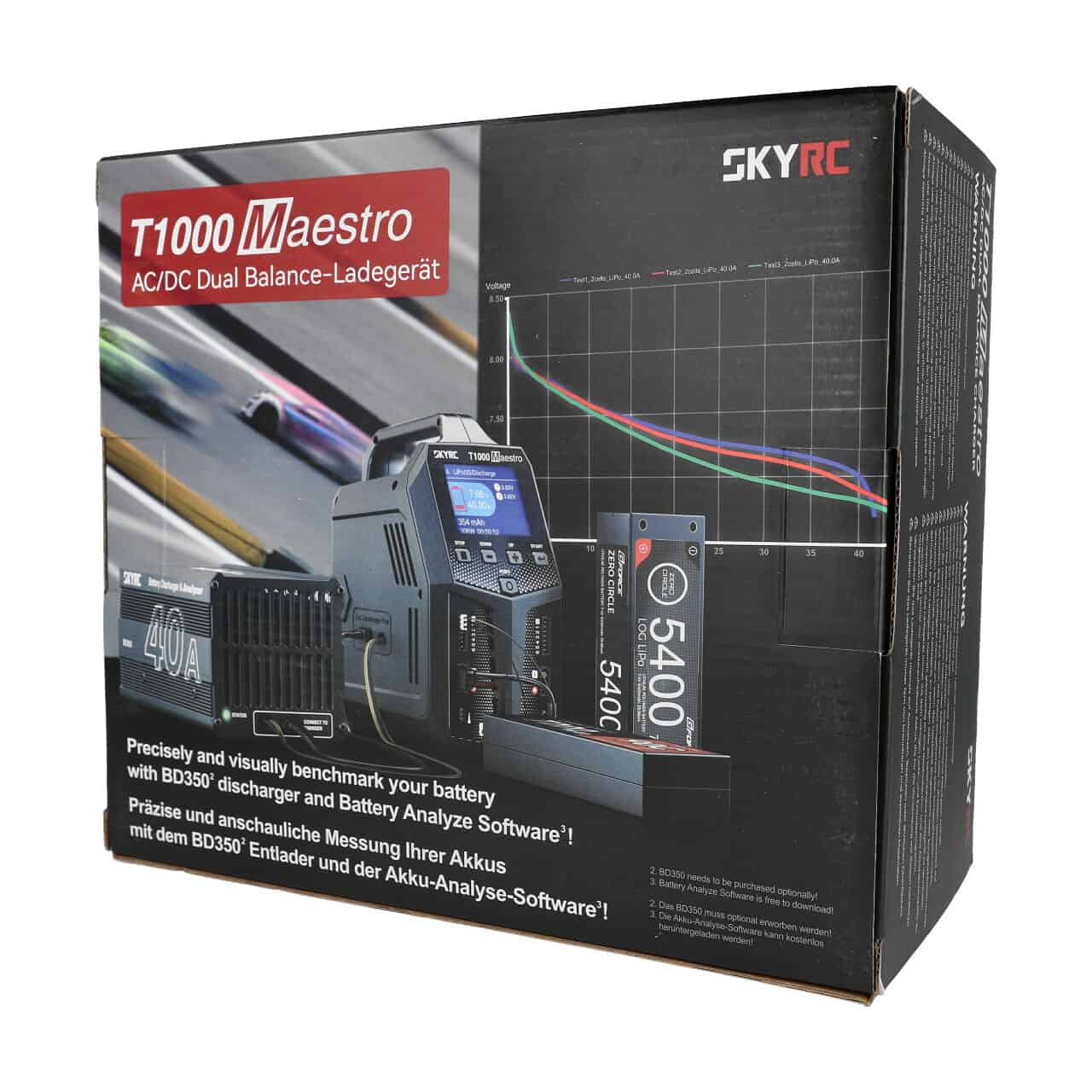 Cargador SkyRC T1000 LiPo 1-6s 20A 450W - Imagen 5
