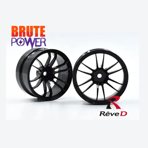 Llanta drift Reve D UL12 negra+6offset