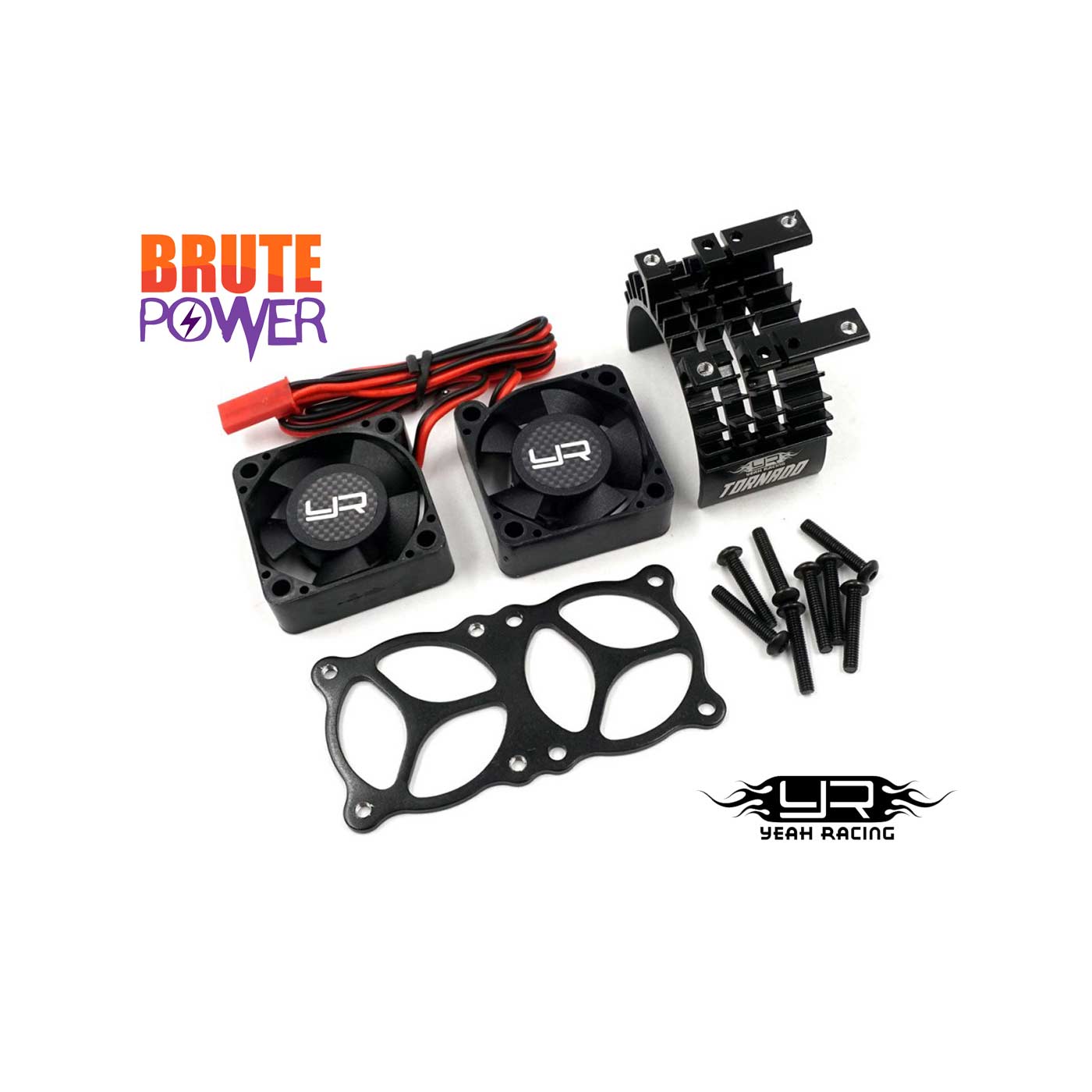 Doble ventilador y disipador para motores 540-550