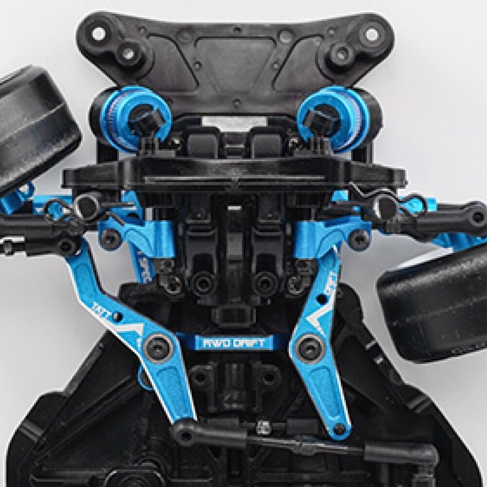 Conjunto De Dirección De Fibra De Carbono Con Cubierta Antipolvo Para TAMIYA TT02 – Mejora Precisión Y Protección