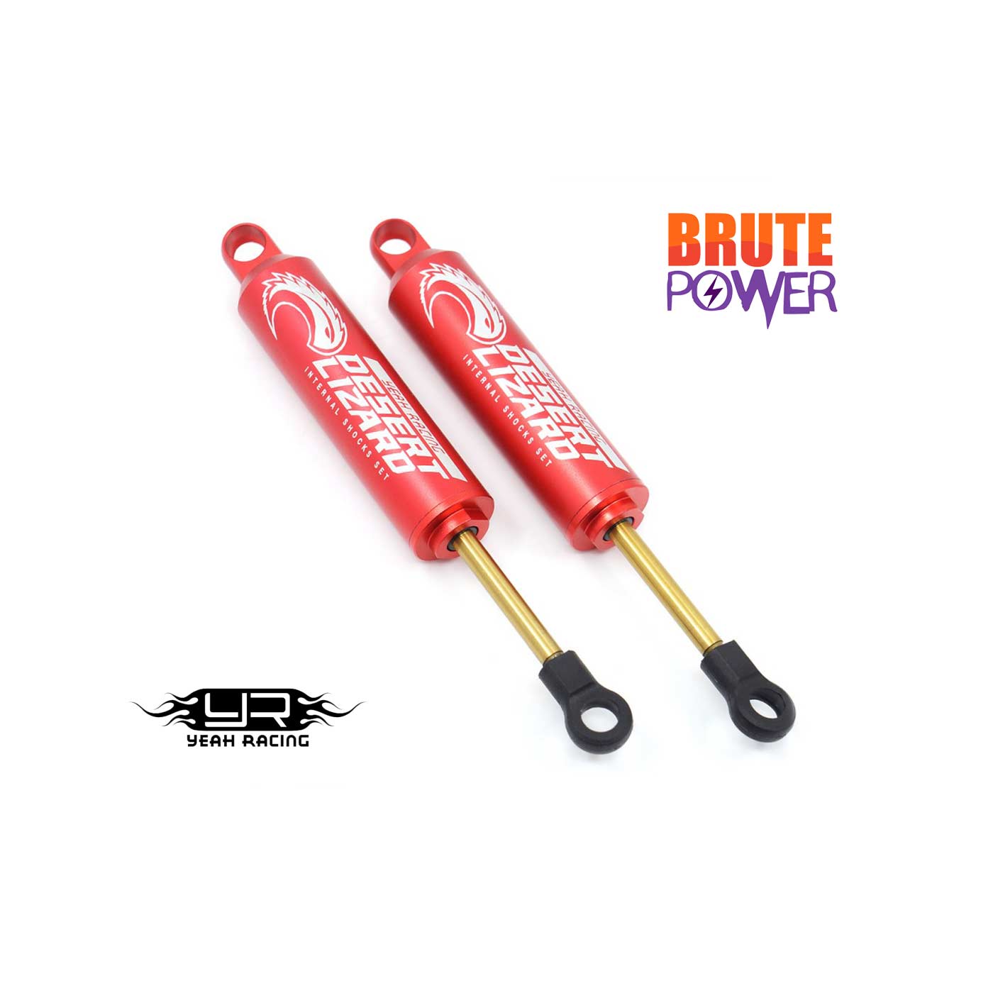 Amortiguadores Desert Lizard 110mm rojos